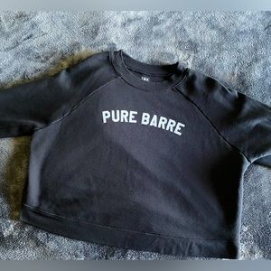 Pure Barre soft black sweatshirt size Large